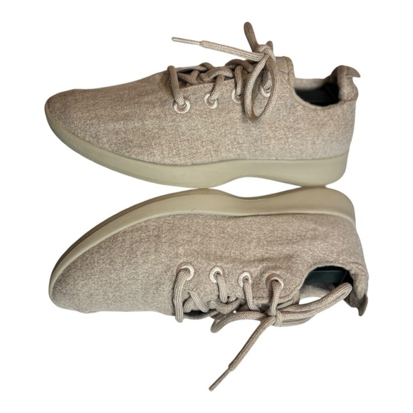 Allbirds Wool Runners Size 9 Women’s Beige Wool Running Shoes Low Top Lace Up - Picture 7 of 15